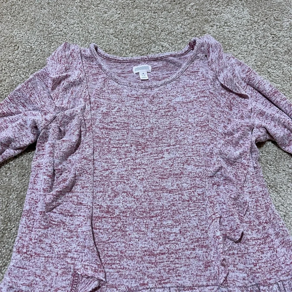 Girls Purple Gymboree Size Medium Long Sleeve Dress